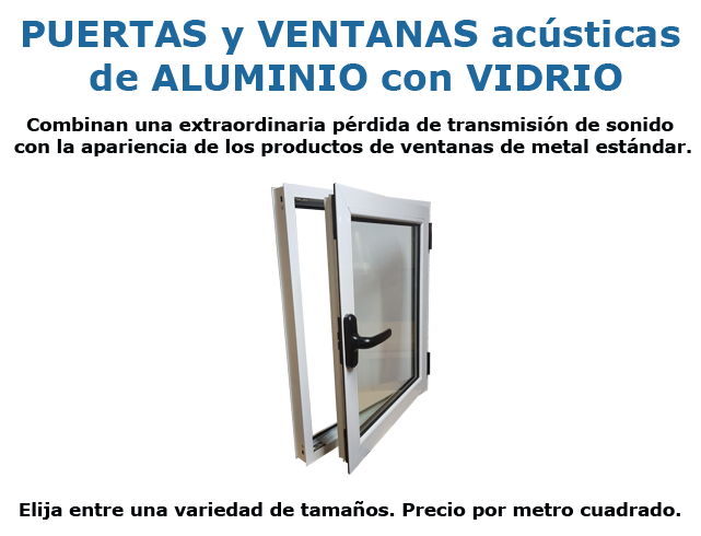 PUERTA y VENTANA Acústica de Aluminio